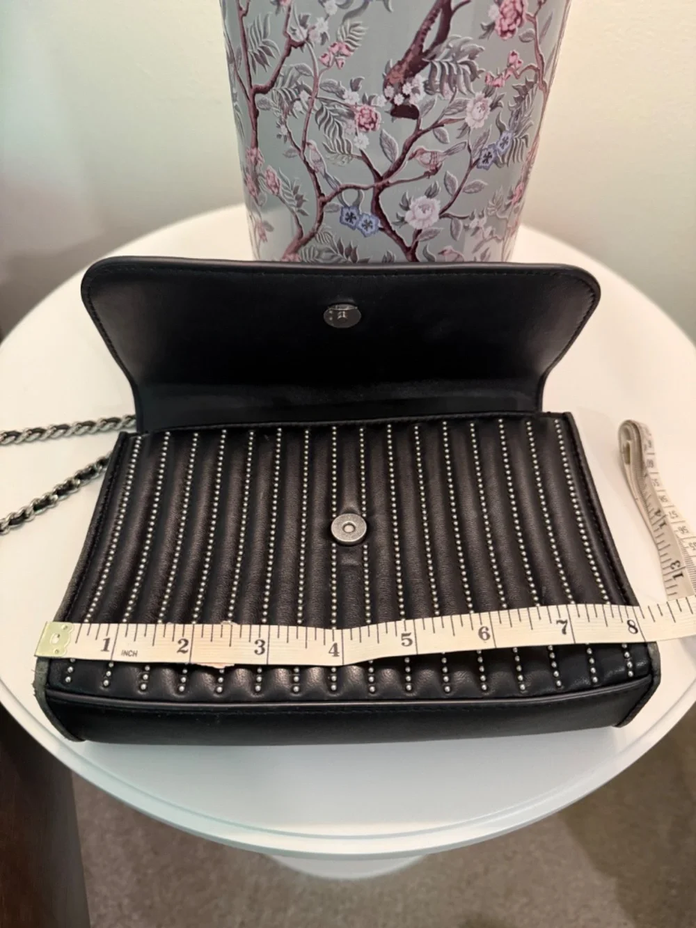Tory Burch Black Fleming Studded Convertible Shoulder Bag